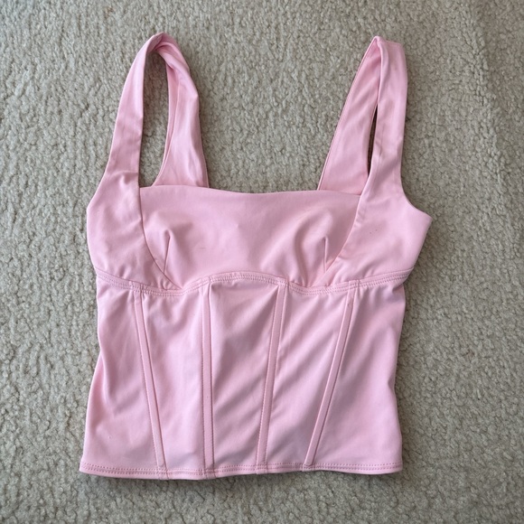Edikted Tops - Edikted Light Pink Corset Top